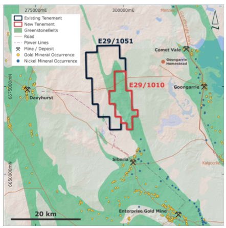Goongarrie Project Location plan