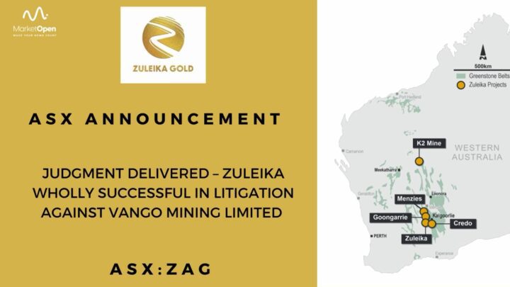 Success verdict in litigation against Vango Mining