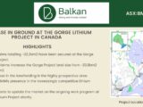 Increase in Ground at the Gorge Lithium Project in Canada