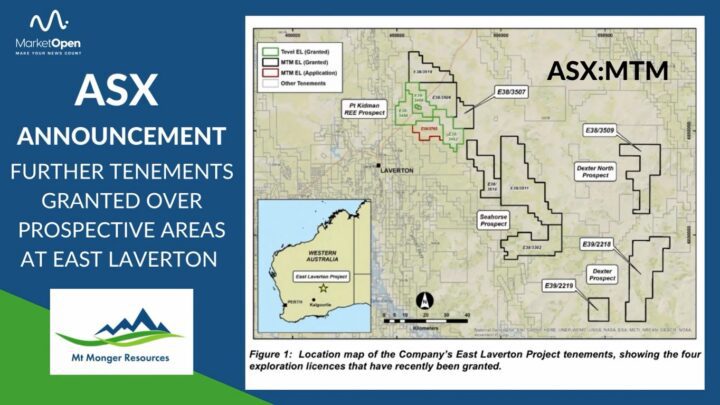 MT Monger enters new territory as four new exploration license have been granted