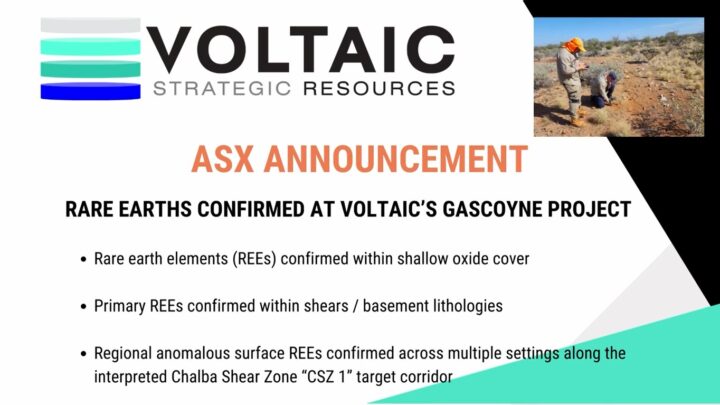 Rare Earth Confirmed at Voltalics Gascoyne Project