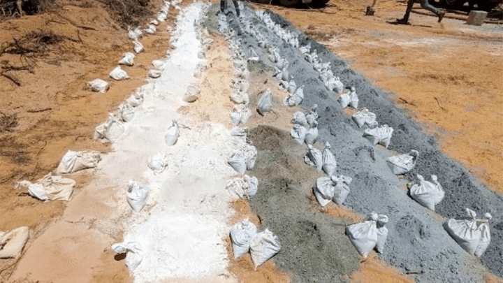 FRS 32m pegmatite intersection South Iron Cap East