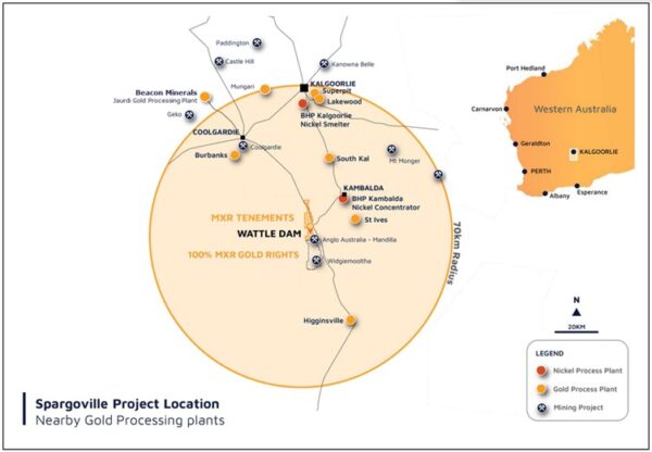 A map showing Maximus' proximitiy to nearby processing plants.