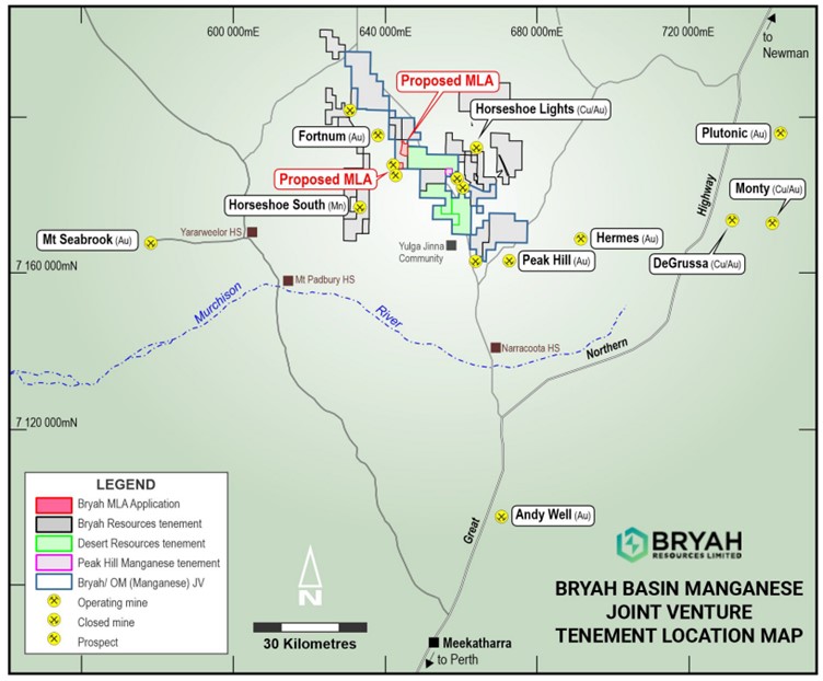 BYH Bryah Map