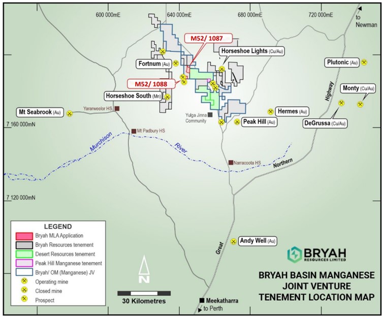 BYH Bryah Basin Map