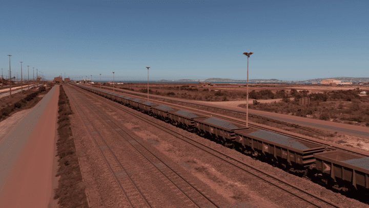 ADOBE Iron ore train in Africa