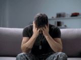 Man with PTSD.