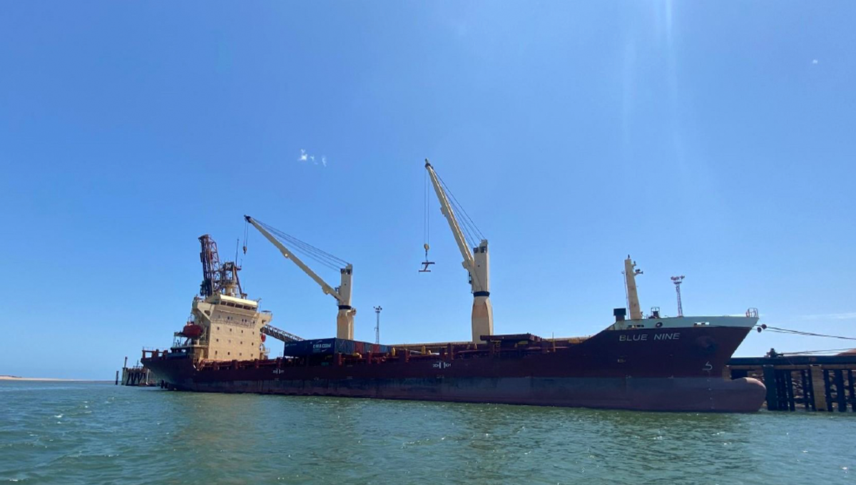 SFX Kimberly Mineral Sands shipments leaving Pt Hedland, Western Australia