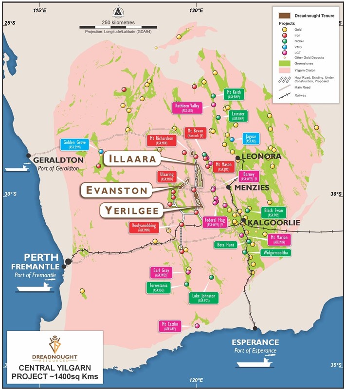DRE Central Yilgarn Map