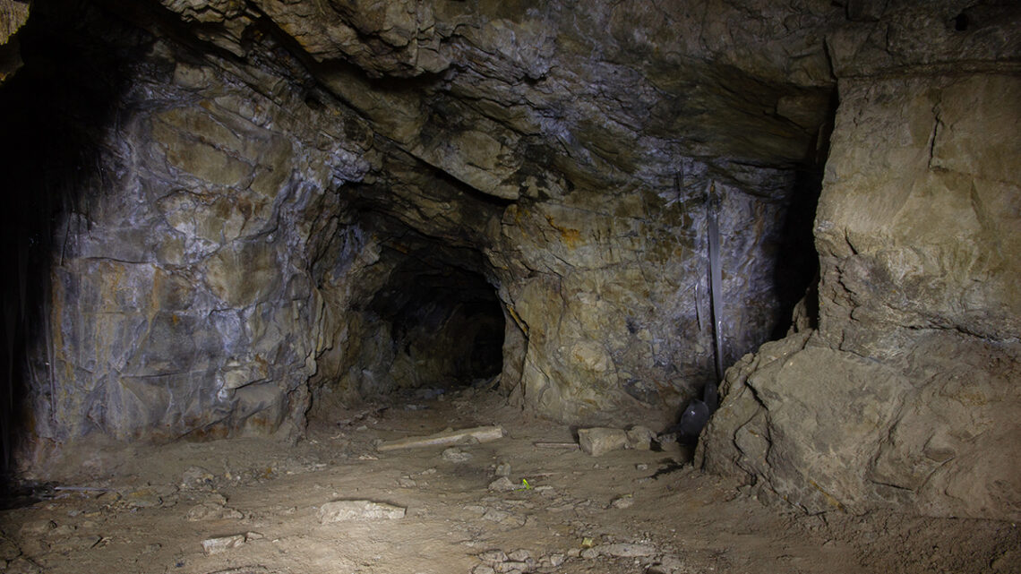 Underground mine tunnel abandoned niobium ore