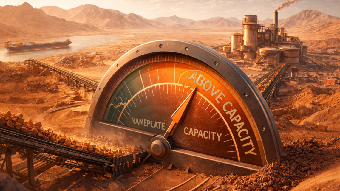 Alara Resources (ASX:AUQ) exceeds nameplate capacity at Al Wash-hi Majaza